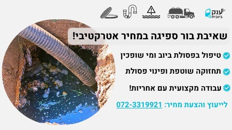 שירותי שאיבת בורות ספיגה